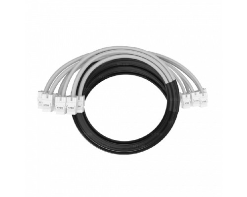 [патч-корд] NTSS Кабельная сборка NTSS PREMIUM 6pc, UTP CAT5e, оконцована разъемами KEYSTONE RJ45 UTP CAT5e, заделка в чулке, вывод 0.6м, длина 23м, LSZH, серый NTSS-PC-PM-6-UTP-RJ45KJ-5e-S-0.6-23.0-LSZH-GY