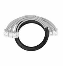 NTSS Кабельная сборка NTSS PREMIUM 12pc, UTP CAT5e, оконцована разъемами KEYSTONE RJ45 UTP CAT5e, заделка в чулке, вывод 0.6м, длина 10м, LSZH, серый NTSS-PC-PM-12-UTP-RJ45KJ-5e-S-0.6-10.0-LSZH-GY