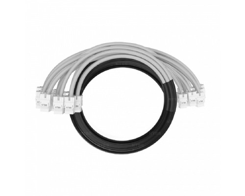 [патч-корд] NTSS Кабельная сборка NTSS PREMIUM 12pc, UTP CAT5e, оконцована разъемами KEYSTONE RJ45 UTP CAT5e, заделка в чулке, вывод 0.6м, длина 12м, LSZH, серый NTSS-PC-PM-12-UTP-RJ45KJ-5e-S-0.6-12.0-LSZH-GY