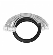NTSS Кабельная сборка NTSS PREMIUM 12pc, UTP CAT5e, оконцована разъемами KEYSTONE RJ45 UTP CAT5e, заделка в чулке, вывод 0.6м, длина 22м, LSZH, серый NTSS-PC-PM-12-UTP-RJ45KJ-5e-S-0.6-22.0-LSZH-GY