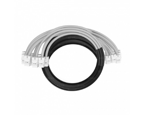 [патч-корд] NTSS Кабельная сборка NTSS PREMIUM 12pc, UTP CAT5e, оконцована разъемами KEYSTONE RJ45 UTP CAT5e, заделка в чулке, вывод 0.6м, длина 25м, LSZH, серый NTSS-PC-PM-12-UTP-RJ45KJ-5e-S-0.6-25.0-LSZH-GY