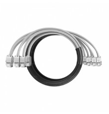 NTSS Кабельная сборка NTSS PREMIUM 6pc, FTP CAT6, оконцована разъемами KEYSTONE RJ45 FTP CAT6, заделка в чулке, вывод 0.6м, длина 4м, LSZH, серый NTSS-PC-PM-6-FTP-RJ45KJ-6-S-0.6-4.0-LSZH-GY