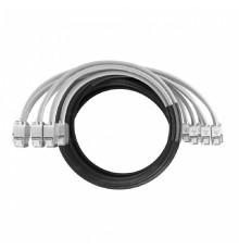 NTSS Кабельная сборка NTSS PREMIUM 6pc, FTP CAT6, оконцована разъемами KEYSTONE RJ45 FTP CAT6, заделка в чулке, вывод 0.6м, длина 11м, LSZH, серый NTSS-PC-PM-6-FTP-RJ45KJ-6-S-0.6-11.0-LSZH-GY