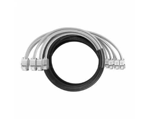 [патч-корд] NTSS Кабельная сборка NTSS PREMIUM 6pc, FTP CAT6, оконцована разъемами KEYSTONE RJ45 FTP CAT6, заделка в чулке, вывод 0.6м, длина 15м, LSZH, серый NTSS-PC-PM-6-FTP-RJ45KJ-6-S-0.6-15.0-LSZH-GY