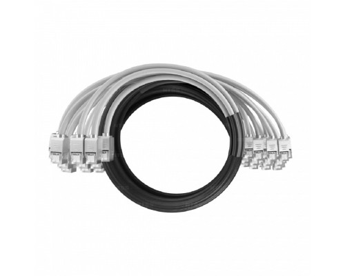 [патч-корд] NTSS Кабельная сборка NTSS PREMIUM 24pc, FTP CAT6, оконцована разъемами KEYSTONE RJ45 FTP CAT6, заделка в чулке, вывод 0.6м, длина 8м, LSZH, серый NTSS-PC-PM-24-FTP-RJ45KJ-6-S-0.6-8.0-LSZH-GY