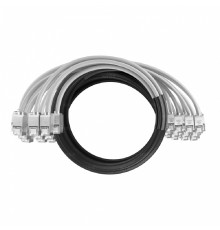 NTSS Кабельная сборка NTSS PREMIUM 24pc, FTP CAT6, оконцована разъемами KEYSTONE RJ45 FTP CAT6, заделка в чулке, вывод 0.6м, длина 10м, LSZH, серый NTSS-PC-PM-24-FTP-RJ45KJ-6-S-0.6-10.0-LSZH-GY