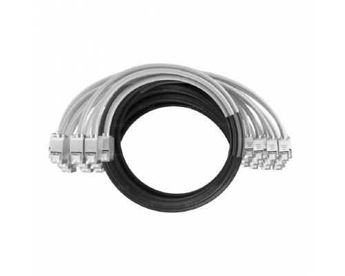 [патч-корд] NTSS Кабельная сборка NTSS PREMIUM 24pc, FTP CAT6, оконцована разъемами KEYSTONE RJ45 FTP CAT6, заделка в чулке, вывод 0.6м, длина 24м, LSZH, серый NTSS-PC-PM-24-FTP-RJ45KJ-6-S-0.6-24.0-LSZH-GY