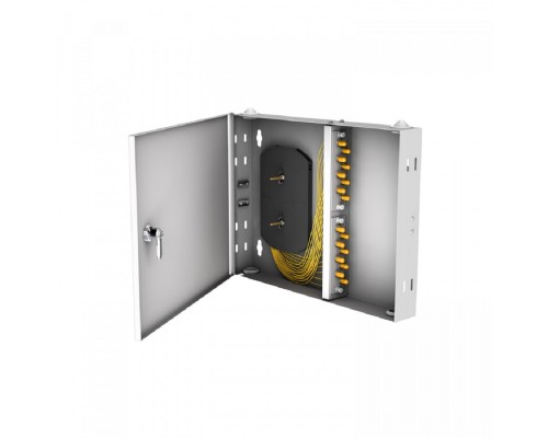 [Кросс, патч панель, адаптер] NTSS Кросс настенный NTSS PREMIUM предсобранный, 12 портов ST/UPC, 9/125 мкм, (сплайс, пигтейлы, кдзс, планки, адаптеры) NTSS-WFOB-PM-12-ST/U-9-SP1.5G2A
