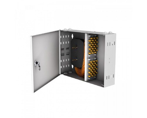 [Кросс, патч панель, адаптер] NTSS Кросс настенный NTSS PREMIUM предсобранный, 24 порта ST/UPC, 50/125 мкм, (сплайс, пигтейлы, кдзс, планки, адаптеры) NTSS-WFOB-PM-24-ST/U-50-SP1.5G2A