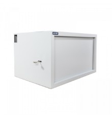 NTSS Шкаф настенный антивандальный пенал NTSS WAP 9U 600*400мм, 2 профиля 19, сварной, серый RAL 7035 NTSS-WAP9U6040