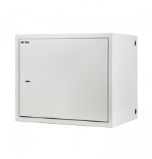 NTSS Шкаф настенный антивандальный распашной NTSS WAR 10U 600*500мм, 2 профиля 19, сварной, серый RAL 7035 NTSS-WAR10U6050