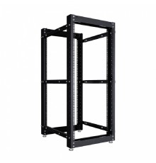 NTSS Стойка серверная NTSS OR двухрамная 24U 600-1000мм, комплект ножек, черный RAL 9005 NTSS-2POR24U/600-1000-BL
