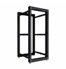 NTSS Стойка серверная NTSS OR двухрамная 42U 600-1000мм, комплект ножек, черный RAL 9005 NTSS-2POR42U/600-1000-BL