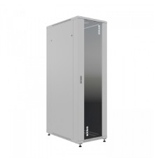 NTSS Шкаф напольный универсальный серверный NTSS R 32U 600х1000мм, 4 профиля 19, двери стекло и сплошная металл, боковые стенки съемные, регулируемые опоры, разобранный, серый RAL 7035 NTSS-R32U60100G