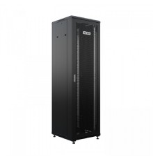 NTSS Шкаф напольный универсальный серверный NTSS R 47U 600х600мм, 4 профиля 19, двери перфорированная и сплошная металл, боковые стенки съемные, регулируемые опоры, разобранный, черный RAL 9005 NTSS-R