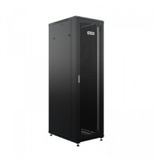 NTSS Шкаф напольный универсальный серверный NTSS R 47U 600х800мм, 4 профиля 19, двери перфорированная и сплошная металл, боковые стенки съемные, регулируемые опоры, разобранный, черный RAL 9005 NTSS-R