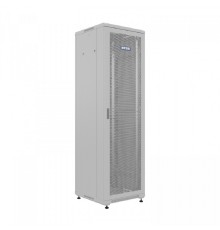 NTSS Шкаф напольный универсальный серверный NTSS R 18U 600х600мм, 4 профиля 19, двери перфорированная и перфорированная, боковые стенки съемные, регулируемые опоры, разобранный, серый RAL 7035 NTSS-R1