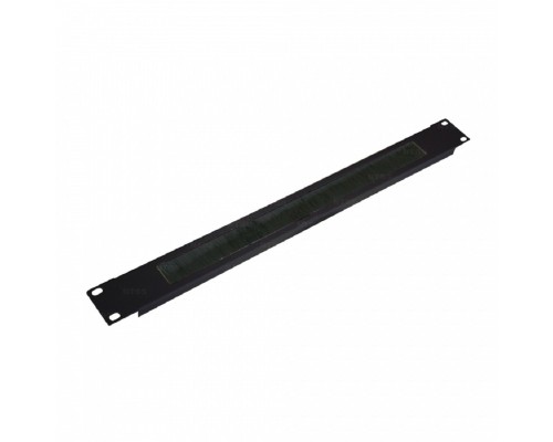 [Аксессуар] NTSS Огранизатор щеточный NTSS, крепление 19 1U, черный RAL 9005 NTSS-BO-1U-BL