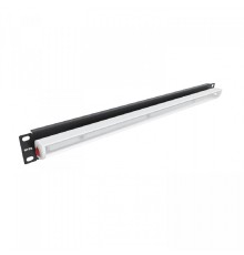 NTSS Панель осветительная NTSS, светодиодная (LED), крепление 19 1U, 220V, кабель 1.5м, немецкий стандарт, черный RAL 9005 NTSS-LU-1U-LED-BL