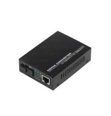 NTSS WDM медиаконвертер NTSS с RJ45 портом 10/100Base-T и 10/100Base-FX с разъемом SC, рабочая длина волны (передача/прием) 1310/1550 нм, SM, дальность до 20 км, DC 5В 2A NTSS-120A