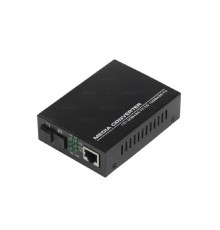 NTSS WDM медиаконвертер NTSS с RJ45 портом 10/100Base-T и 10/100Base-FX с разъемом SC, рабочая длина волны (передача/прием) 1550/1310 нм, SM, дальность до 20 км, DC 5В 2A NTSS-120B