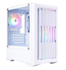 1STPLAYER BULLET HUNTER H2 White / mATX / 4x120mm FRGB fans / H2-WH-4F1-W