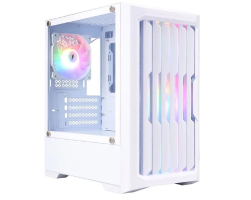 [Корпус] 1STPLAYER BULLET HUNTER H2 White / mATX / 4x120mm FRGB fans / H2-WH-4F1-W
