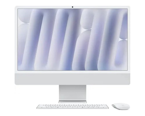 [Моноблок] Apple iMac 24-inch 2024 [MWUU3X/A] (КЛАВ.РУС.ГРАВ.) Silver 24