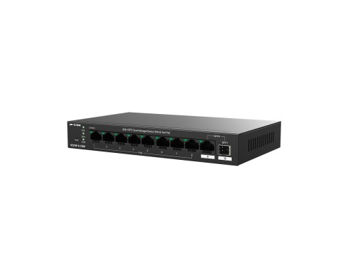 [Сетевое оборудование] IP-COM G2210P-8-120W Коммутатор управляемый PoE, 10 портов, 9x1 Гбит/с, SFP 1x1 Гбит/с, PoE 8x 30Вт (до 110 Вт)