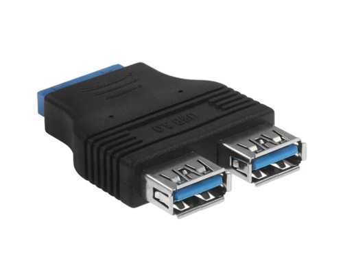 [переходник] Espada Переходник с материнской платы Ei20U32, 20pin female на 2 порта USB 3.0 female (Ei20U32) (45366)