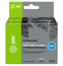 Картридж струйный Cactus CS-F6V25AE 652 черный (480стр.) (18мл) для HP DeskJet Ink Advantage 1115/2135/3635