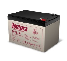 АКБ Ventura GP 12-12 12V/12Ah {S63 (F2), ДхШхВ 151х98х100мм, 3.45кг, срок службы 6-9 лет}