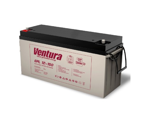 [АКБ Ventura] АКБ Ventura GPL 12-150 12V/158Ah {F8, ДхШхВ 485х170х240мм, масса 44,00 кг, срок службы 12 лет}