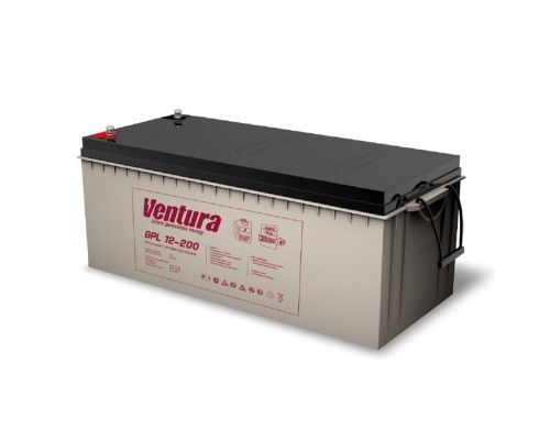 [АКБ Ventura] АКБ Ventura GPL 12-200 12V/212Ah {F8, ДхШхВ 523х239х222мм, масса 59,50 кг, срок службы 12 лет}