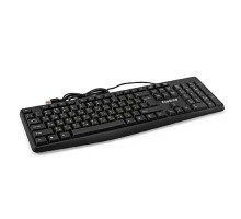 Exegate EX298364RUS  Клавиатура ExeGate Smart K120 (USB, полноразмерная, влагозащищенная, 104кл., Enter большой, длина кабеля 1,6м, черная, RTL)