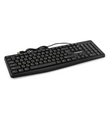 Exegate EX298364RUS  Клавиатура ExeGate Smart K120 (USB, полноразмерная, влагозащищенная, 104кл., Enter большой, длина кабеля 1,6м, черная, RTL)