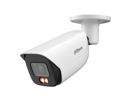 [Видеонаблюдение] DAHUA DH-IPC-HFW3249EP-S-IL-0600B Уличная цилиндрическая IP-видеокамера 2Мп, 1/2.9” CMOS, объектив 6.0мм, видеоаналитика, микрофон, ИК 50м, LED 50м, IP67, металл