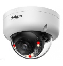 DAHUA DH-IPC-HDBW1439E1P-A-IL-0280B-S6 Уличная купольная IP-видеокамера 4Мп, 1/3” CMOS, объектив 2.8мм, ИК 30м,LED 30м, IP67 ,IK08, микрофон, металл, пластик