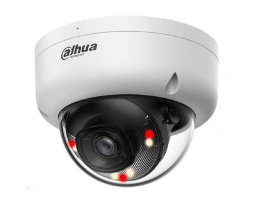 [Видеонаблюдение] DAHUA DH-IPC-HDBW1439E1P-A-IL-0280B-S6 Уличная купольная IP-видеокамера 4Мп, 1/3” CMOS, объектив 2.8мм, ИК 30м,LED 30м, IP67 ,IK08, микрофон, металл, пластик