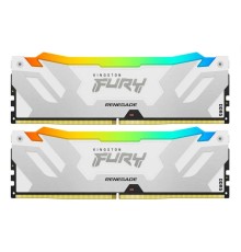 Память оперативная/ Kingston 64GB 6400MT/s DDR5 CL32 DIMM (Kit of 2) FURY Renegade RGB White XMP