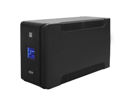 [Хайден] ИБП HIDEN EXPERT ULS1000C 1000ВА/600Вт {Линейно-интерактивный,4xSchuko+2xIEC C13 LCD, USB, встроенные АКБ 2x12B/7Ач}