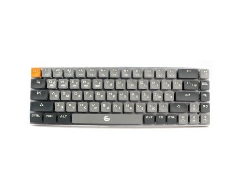 [Клавиатура] Клавиатура беспроводная Gembird KBW-7, 68кл, Rainbow, синие свитчи, BT 5.0/2.4/USB, серая