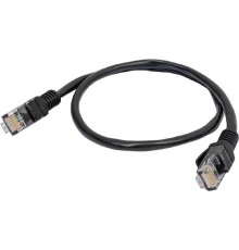 Cablexpert Патч-корд медный UTP PP10-0.5M/BK кат.5, 0.5м, литой, многожильный (черный)
