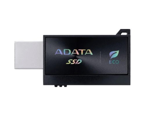 [накопитель] A-DATA External SSD SC730, 1000GB, Type-C, Type-A, USB 3.2 Gen2, R/W 600/600 MB/s, 36.8x23.8x9.7mm, Black (5 лет)