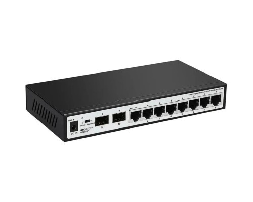 [Сетевое оборудование] ORIGO OS2210F/A2A Неуправляемый коммутатор 8x1000Base-T, 2x1000Base-X SFP