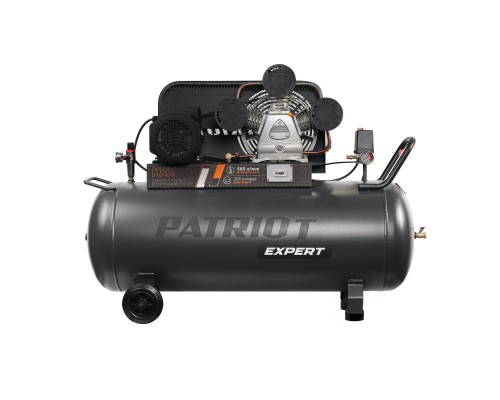 [Компрессоры, Пневматическое оборудование] Компрессор PATRIOT KRX 580 L200 D [545302335] { поршневой, ременной, масляный, 580 л/мин, 200 л, 10 бар, 3 кВт, 400 В }