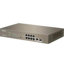 Tenda TEG5310P-8-150W Управляемый PoE гигабитный коммутатор L3, 8PoE портов, 1 Uplink, 1 SFP