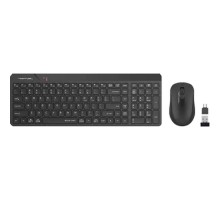 Комплект клавиатура+мышь беспров. A4TECH Fstyler FG2300 Air2 black (USB, slim) (FG2300 AIR2  BLACK)