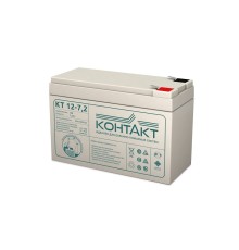 Контакт АКБ КТ 12-7,2 12V/7,2Ah {клемма Ш-4,8 (F1), ДхШхВ 151х65х100мм, масса 2,00 кг, срок службы 5-7 лет}