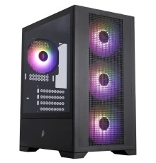 1STPLAYER Go2 ARGB Black / mATX / 4x120mm ARGB fans / Go2-BK-4F7
